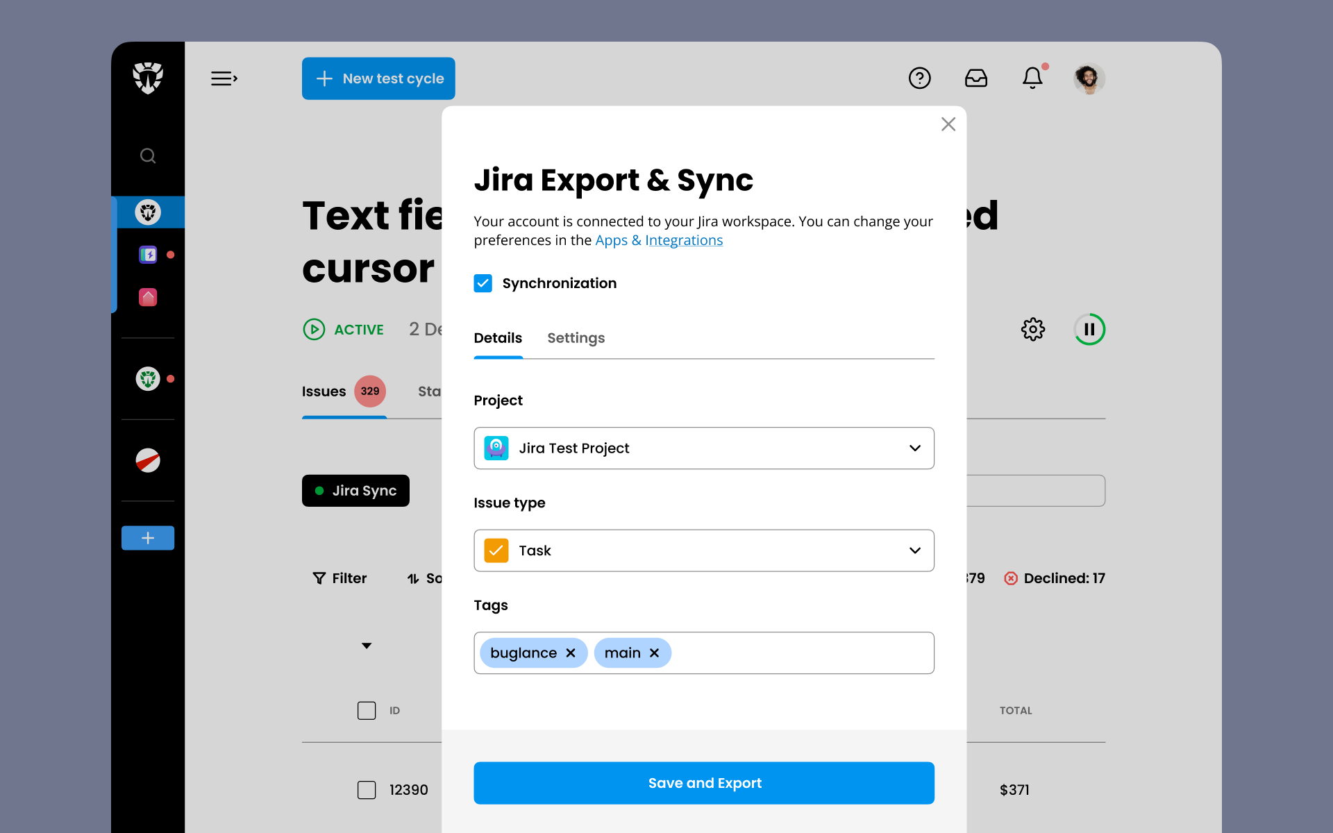 BuglanceWebAppIntegrations