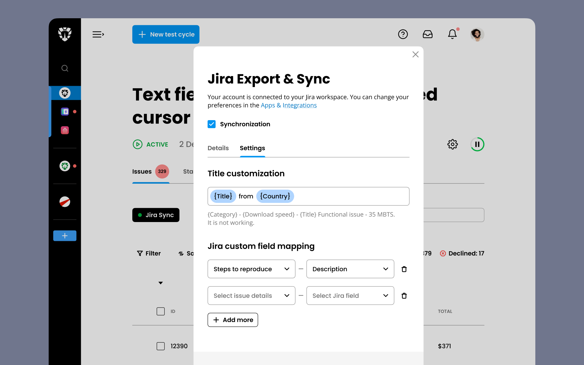 BuglanceWebAppIntegrations