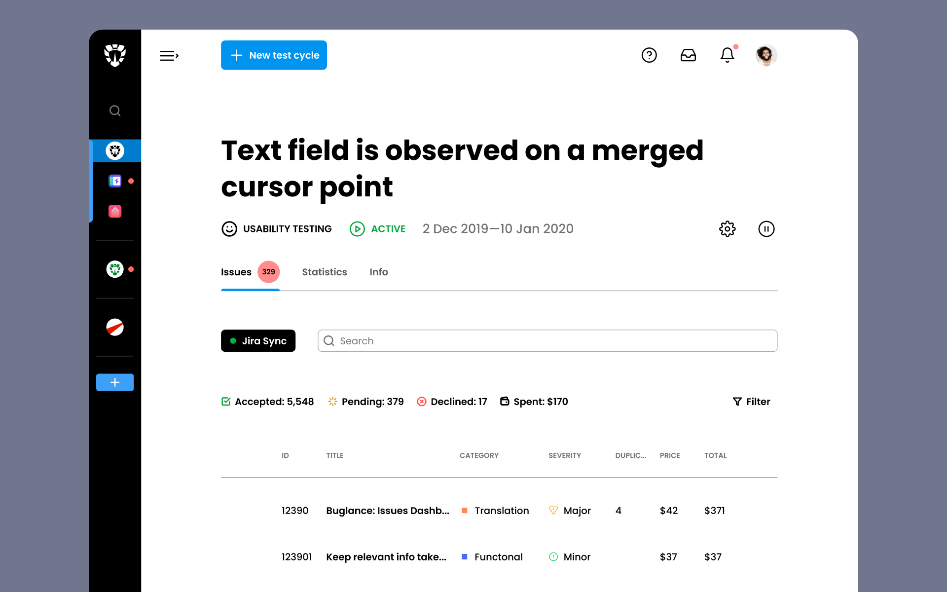 BuglanceWebAppIntegrations
