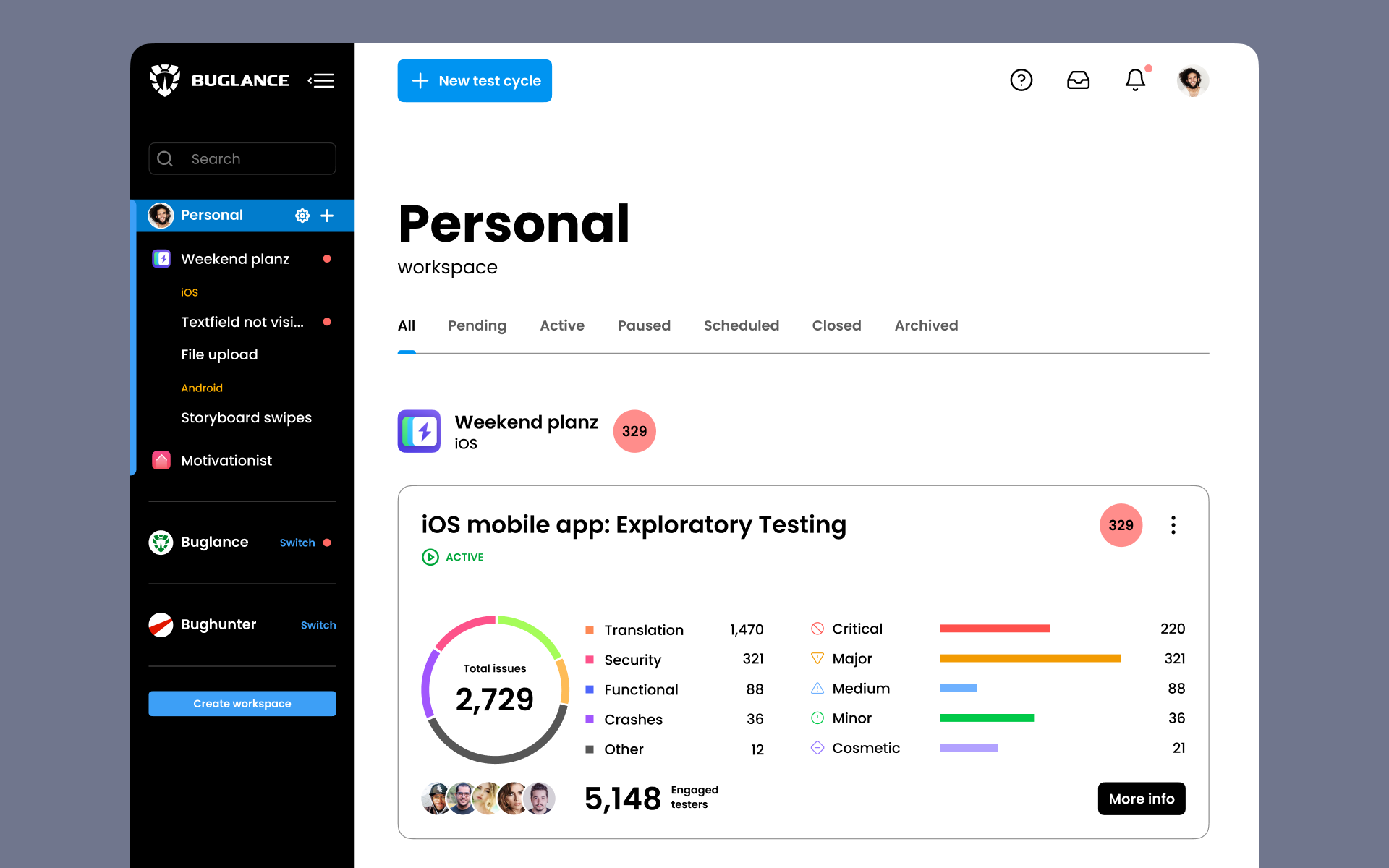 BuglanceWebApp