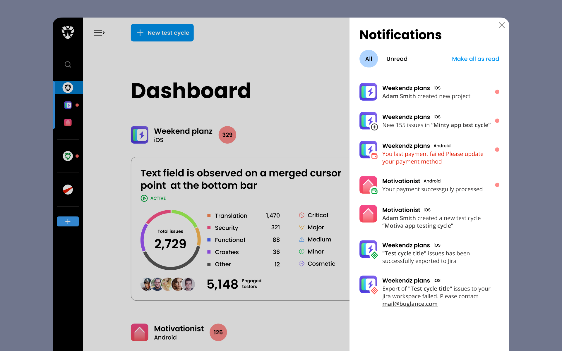 BuglanceWebApp